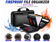 Fireproof File Organizer with Lock
