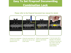 Fireproof File Organizer with Lock