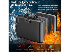 Fireproof File Organizer with Lock