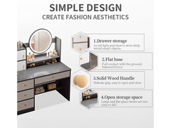 Dressing Table with LED Mirror