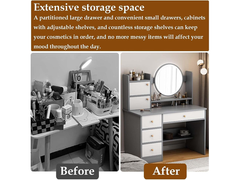 Dressing Table with LED Mirror