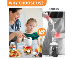 Electric Jar Vacuum Sealing Machine Kit