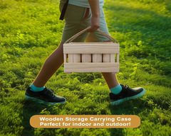 Wooden Skittle Toss Game Set