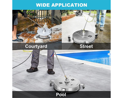 18" Pressure Washer Surface Cleaner with accessories