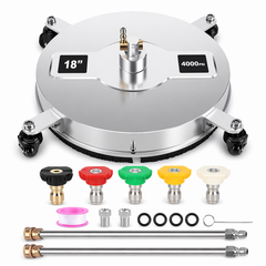 18" Pressure Washer Surface Cleaner with accessories - Pressure Washer Surface Cleaner / 18 inch