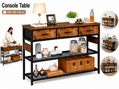 Console Table with 3 Drawers