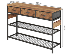 Console Table with 3 Drawers
