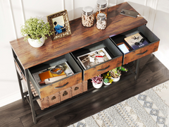 Console Table with 3 Drawers