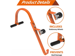 2 PCS Ladder Roof Hook with Wheel
