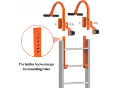 2 PCS Ladder Roof Hook with Wheel