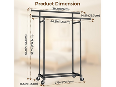 Double Rods Clothes Rack