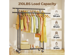 Double Rods Clothes Rack