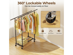 Double Rods Clothes Rack