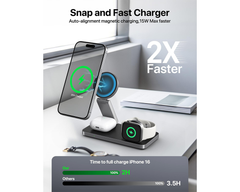 Wireless Charger Dock Charging Station Black