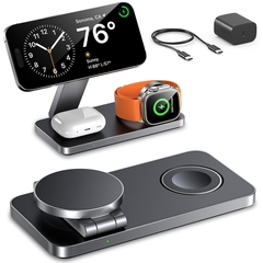 Wireless Charger Dock Charging Station Black