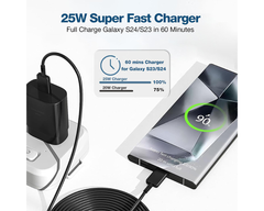 Samsung 25W Fast Charger With Type C Cable Replacement