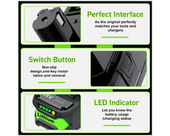 Ryobi 18V Battery 8000mAh Replacement Battery