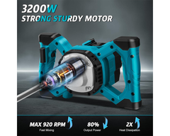 Cordless Paint Mixer Makita 21V Compatible
