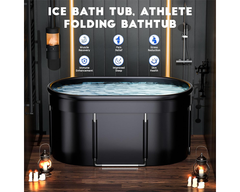 Portable Ice Bath Tub With Lid