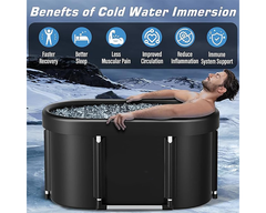 Portable Ice Bath Tub With Lid