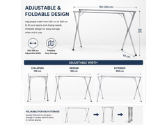 Foldable Clothes Drying Rack