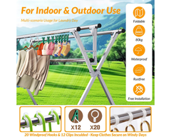 Foldable Clothes Drying Rack