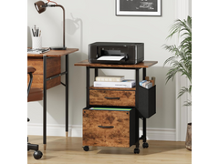 2 Drawer File Cabinet Mobile Filing Cabinet