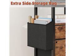 2 Drawer File Cabinet Mobile Filing Cabinet