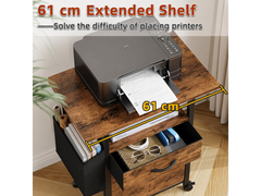 2 Drawer File Cabinet Mobile Filing Cabinet