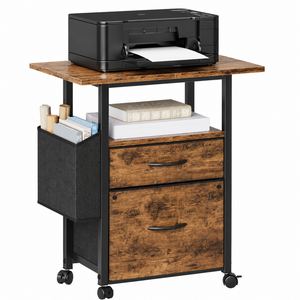 2 Drawer File Cabinet Mobile Filing Cabinet