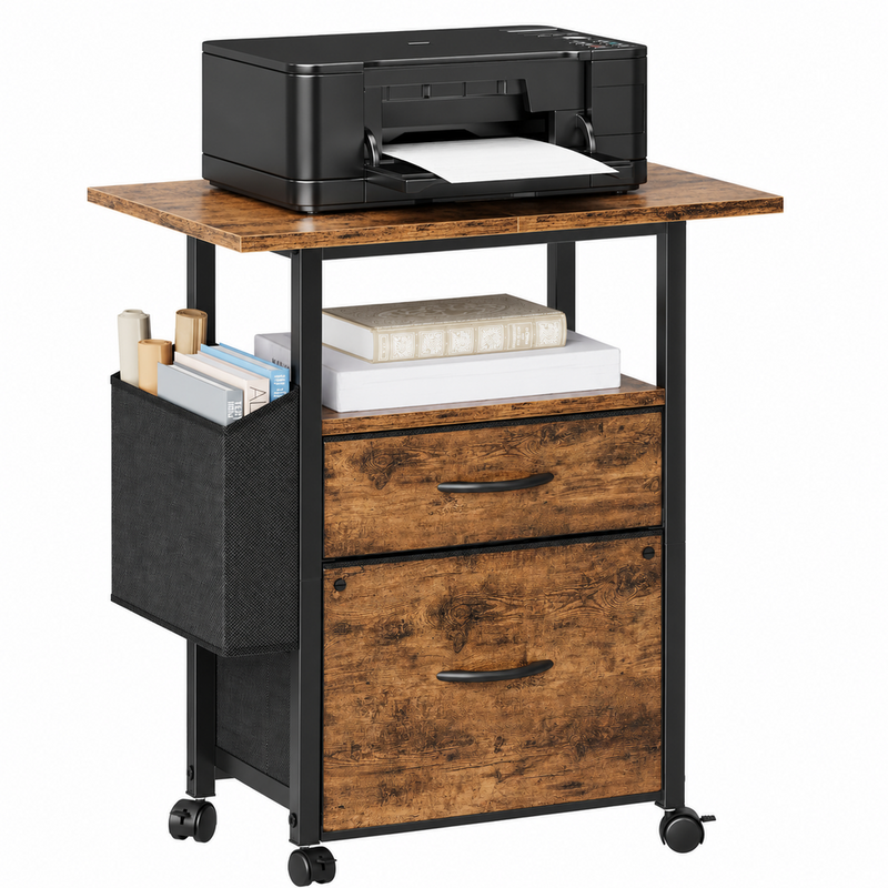 2 Drawer File Cabinet Mobile Filing Cabinet