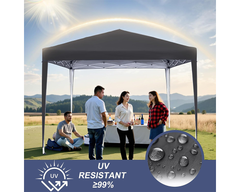 Gazebo 3X3 Outdoor Marquee Gazebos Wedding Party Camping Tent 4 Wall Panels