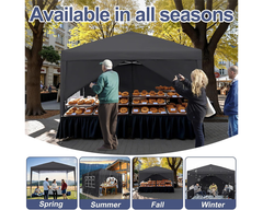 Gazebo 3X3 Outdoor Marquee Gazebos Wedding Party Camping Tent 4 Wall Panels