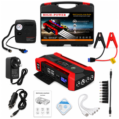 Portable Car Jump Starter Emergency Power Bank - Car Jump Starter Tyre Inflator
