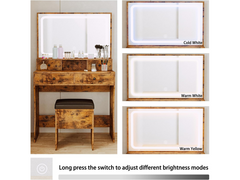 Dressing Table – 80CM Dressing Table with Mirror LED Lights