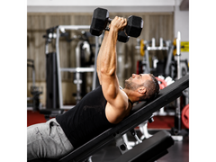 15kg Rubber Hex Dumbbell