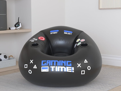 Inflatable Gaming Chair Portable Lounge Chair with Cup Holder