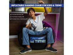 Inflatable Gaming Chair Portable Lounge Chair with Cup Holder