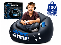 Inflatable Gaming Chair Portable Lounge Chair with Cup Holder