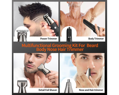 Cordless Hair Clippers Kit - Grooming Trimmer