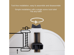 Raised Toilet Seat with Arms