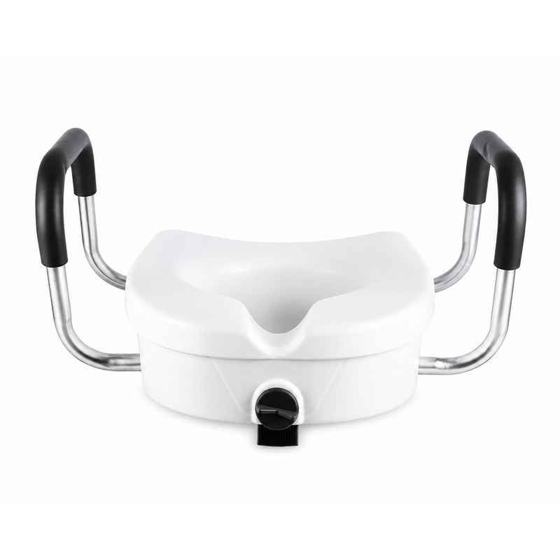 Raised Toilet Seat with Arms