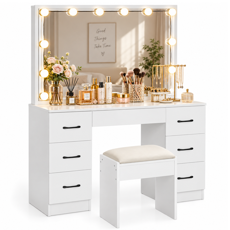Dressing Table With Mirror