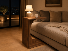 C-Shaped End Table