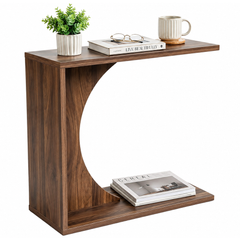 C-Shaped End Table