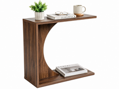 C-Shaped End Table