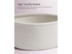 VASAGLE Side Table with Fabric Basket