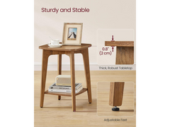 Side Table 2 Tier Square End Table