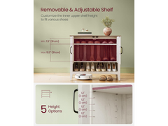 VASAGLE Shoe Cabinet
