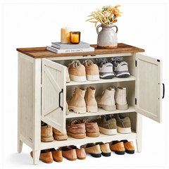 VASAGLE Shoe Cabinet - VASAGLE 3 Tier Shoe Cabinet
